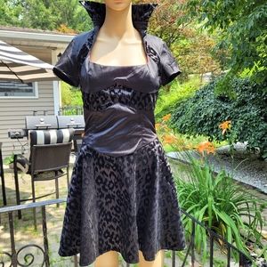 Living dead souls leopard print Monroe dress